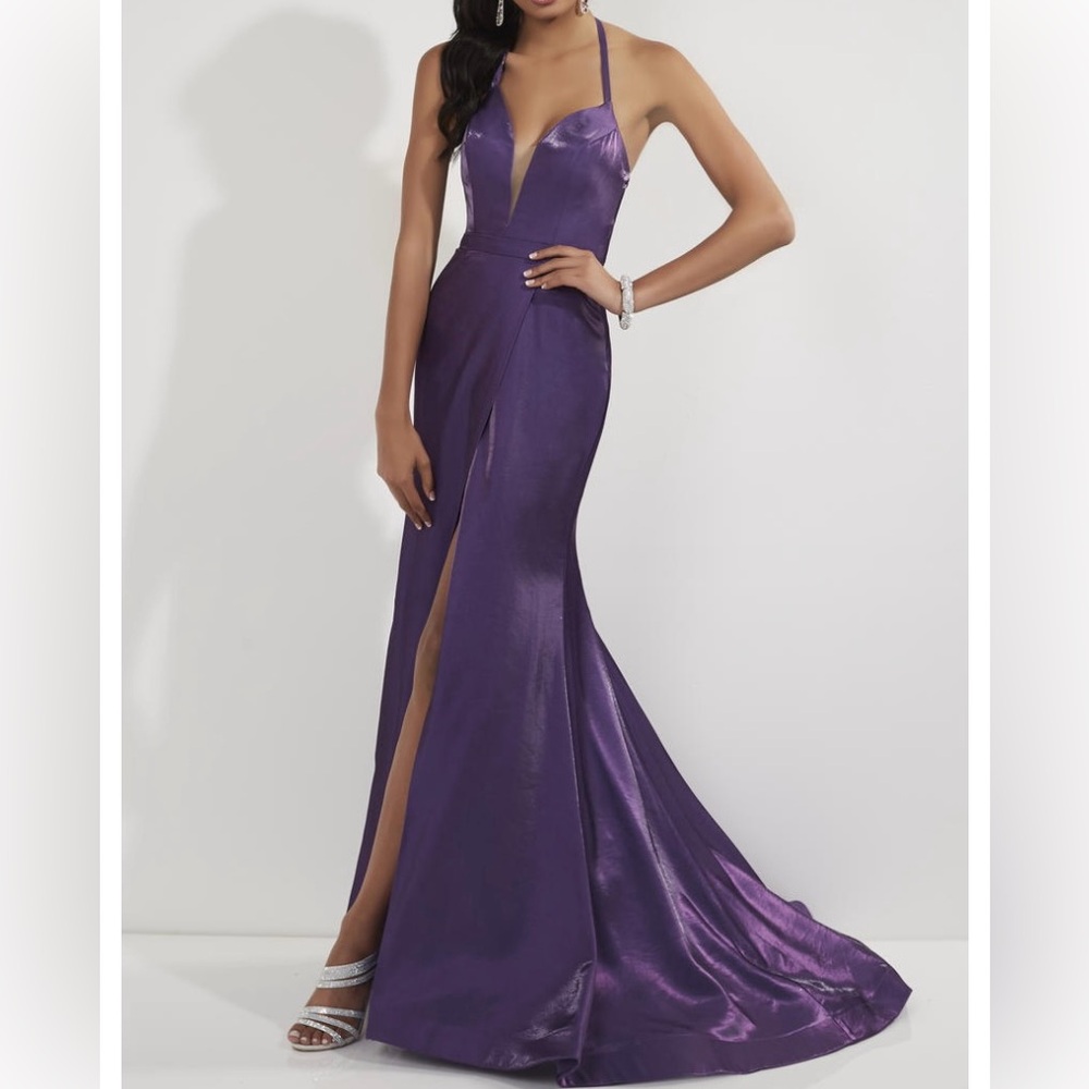 Elegant Purple Evening Gown